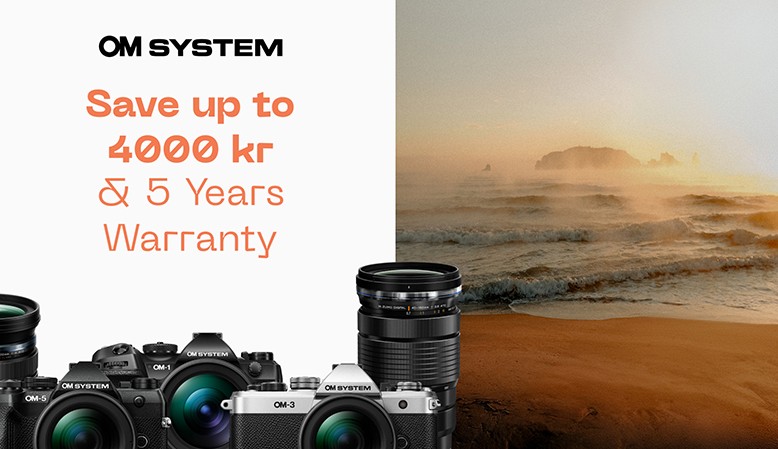 OM System tilbyder en cashback p&aring; udvalgte produkter.